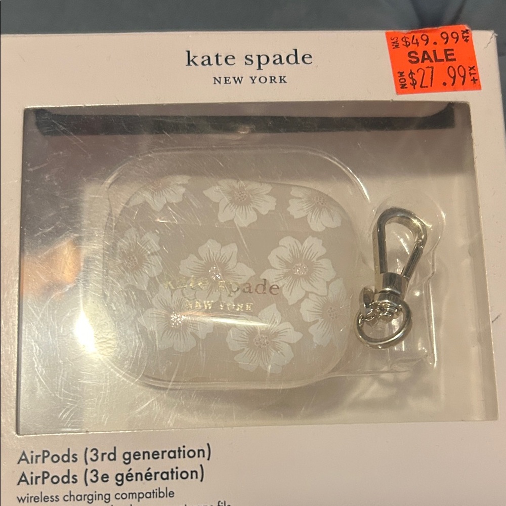 Kate Spade White Floral AirPods Case 3rd Gen